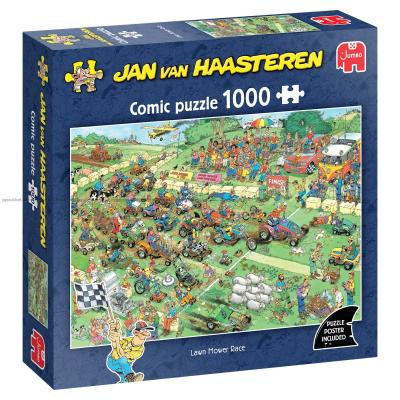 Kappløp med gressklippere, 1000 brikker