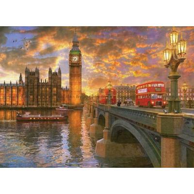 Davidson: Westminster i solnedgang, 1000 brikker