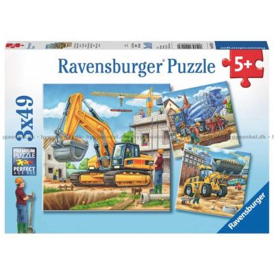 Store arbeidsmaskiner, 3x49 brikker