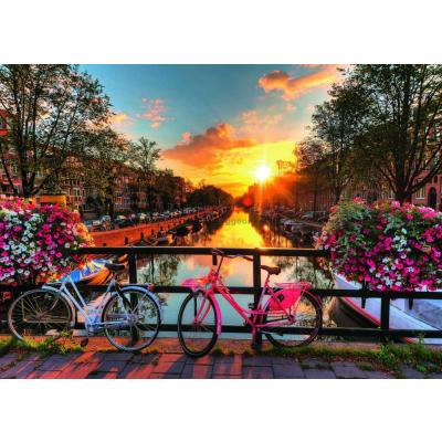 Bilde av Sykler i Amsterdam, Nederland, 1000 brikker
