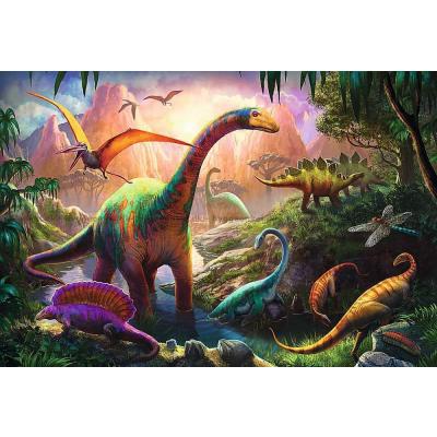 Bilde av Dinosaurenes land, 100 brikker