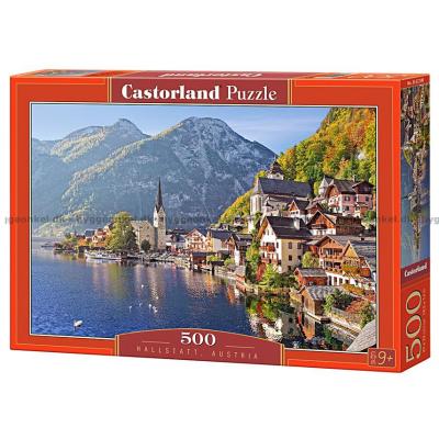 Hallstatt ved innsjøen, Østerrike, 500 brikker