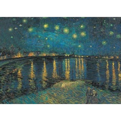 Van Gogh: Stjernenatt over Rhone - Kunst, 1000 brikker