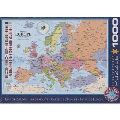 Europakart, 1000 brikker