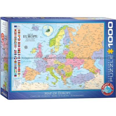 Europakart, 1000 brikker