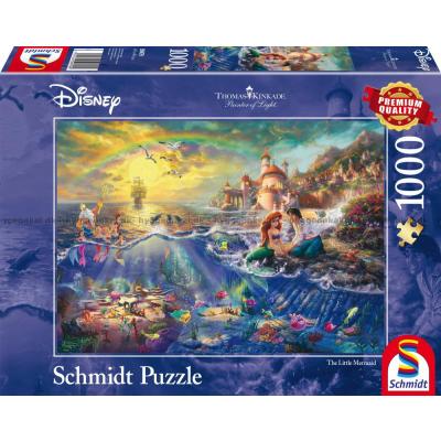 Disney: Kinkade - Den lille havfruen Ariel, 1000 brikker
