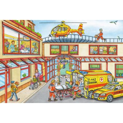 Bilde av Politi, brannmenn og ambulanse, 3x24 brikker