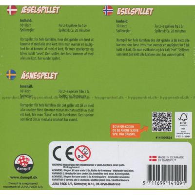 Baksiden av esken