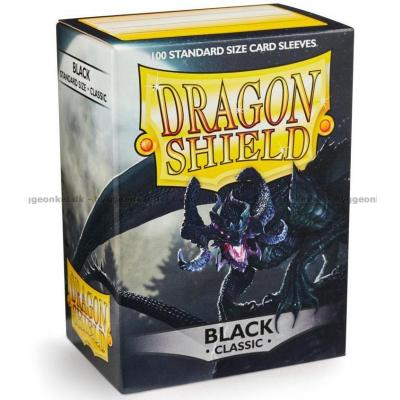 Kortlommer: Dragon Shield - Black - 100 stk 63 x 88 mm