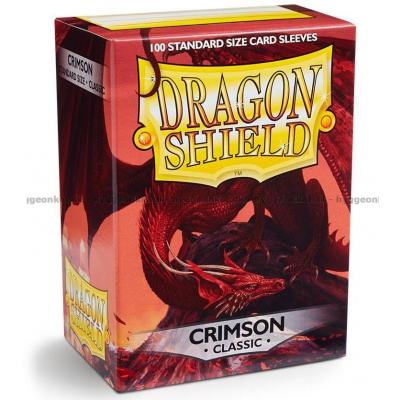 Kortlommer: Dragon Shield - Crimson - 100 stk 63 x 88 mm