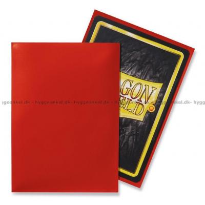 Bilde av Kortlommer: Dragon Shield - Crimson - 100 stk 63 x 88 mm