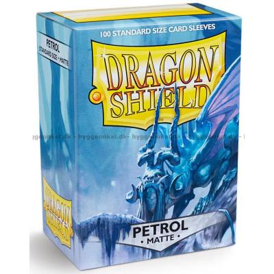 Kortlommer: Dragon Shield - Petrol - 100 stk 63 x 88 mm - matte