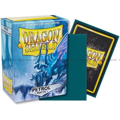 Bilde av Kortlommer: Dragon Shield - Petrol - 100 stk 63 x 88 mm - matte