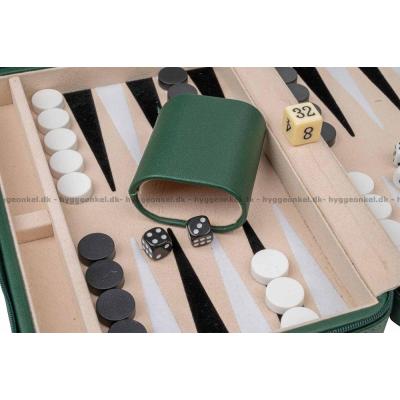 Bilde av Backgammon: Grønn 23 cm - Magnetisk