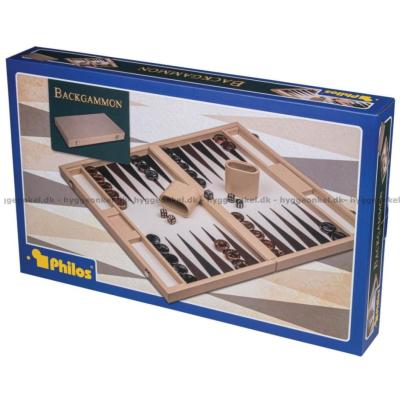 Backgammon: 46 cm - beige - fra Philos