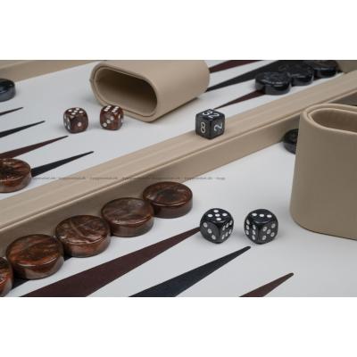 Bilde av Backgammon: 46 cm - beige - fra Philos