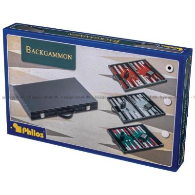 Bilde av Backgammon: 47 cm - rød - fra Philos sett skrått ovenfra