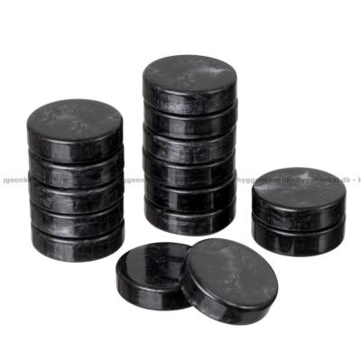 Bilde av Backgammon: Ekstra brikker 28 mm (svarte og hvite)