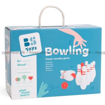 Bowling rødt/hvit