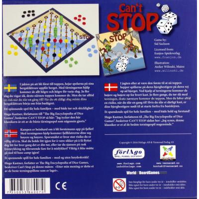 Baksiden av esken