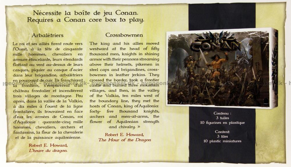 Asmodee – mocon06fr – Conan – crossbowmen/arbalétriers
