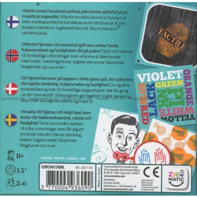 Baksiden av esken