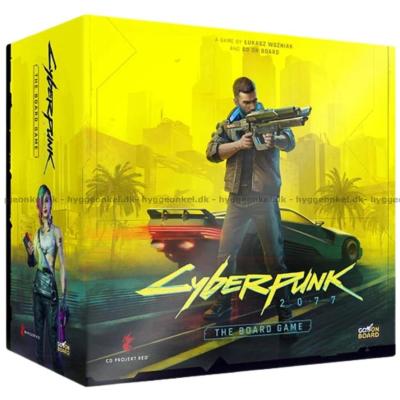 Bilde av Cyberpunk 2077: The Board Game sett skrått ovenfra