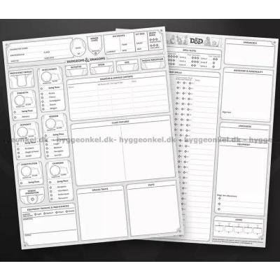 Bilde av D&D: Character Sheets