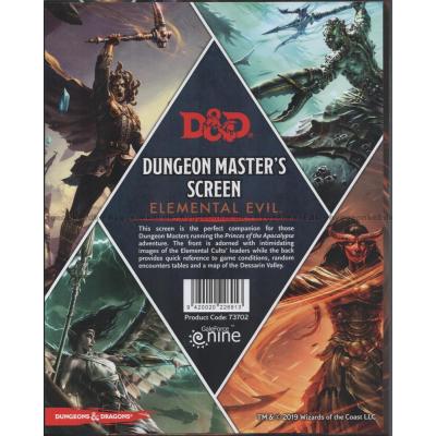 D&D: Dungeon Masters Screen - Elemental Evil
