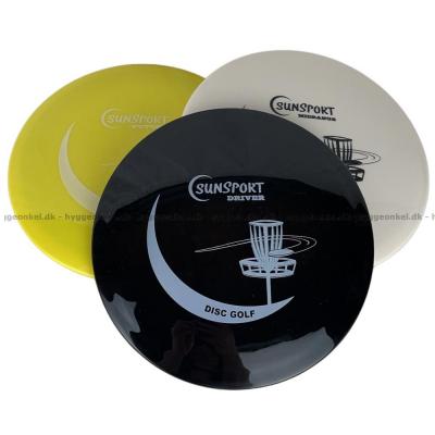 Bilde av Frisbeegolf: 3 frisbeer - Svart/hvit/gul