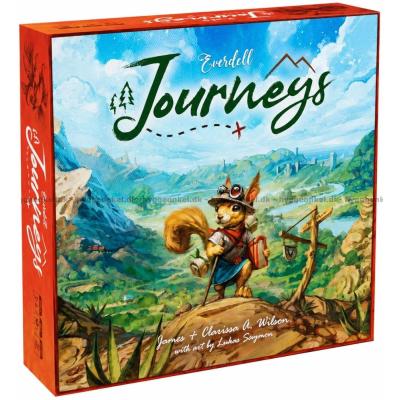 Bilde av Everdell Journeys sett skrått ovenfra