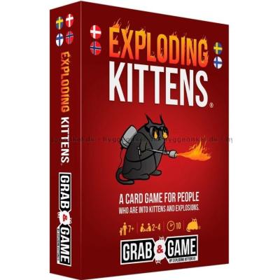 Exploding Kittens: Grab & Game - Norsk