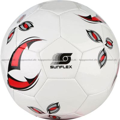 Fotball: Hvit/rød - fra Sunflex