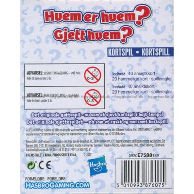 Baksiden av esken
