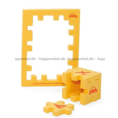 Bilde av Happy Cube: Junior - Vehicles (gul)