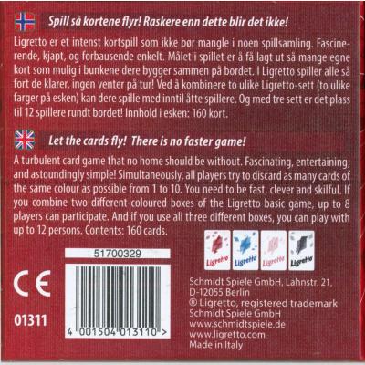 Baksiden av esken