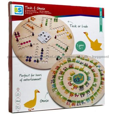 3-i-1: Ludo - Gåsespill - Tock