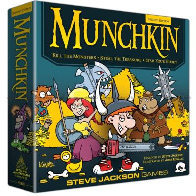 Bilde av Munchkin: Deluxe 2nd edition sett ovenfra