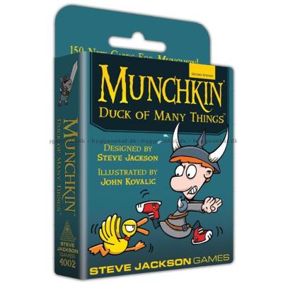 Bilde av Munchkin: Duck of Many Things sett skrått ovenfra
