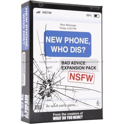 Bilde av New Phone, Who Dis? Bad Advice NSFW sett skrått ovenfra
