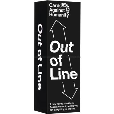 Bilde av Cards Against Humanity: Out of Line sett skrått ovenfra