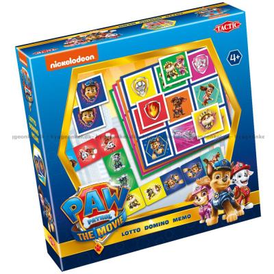 Paw Patrol - The Movie: Lotto, Domino, Memo - 3-i-1