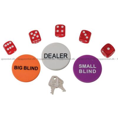 Bilde av Pokerjetonger: 100 stk. i koffert