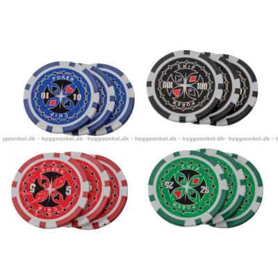 Bilde av Pokerjetonger: 100 stk. i koffert