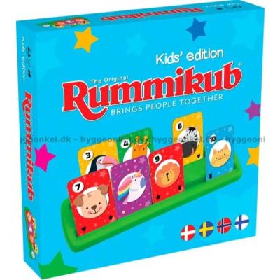Bilde av Rummikub: Kids' edition sett skrått ovenfra