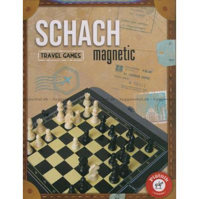 Sjakk: 14 cm - Magnetisk