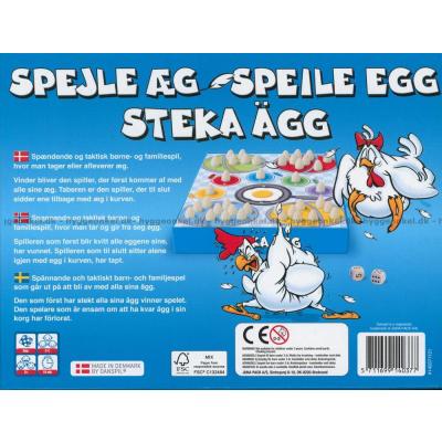 Baksiden av esken