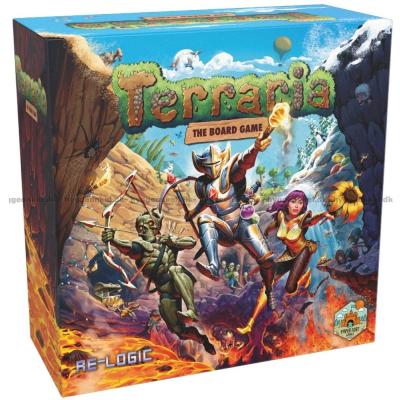 Bilde av Terraria: The Board Game sett skrått ovenfra