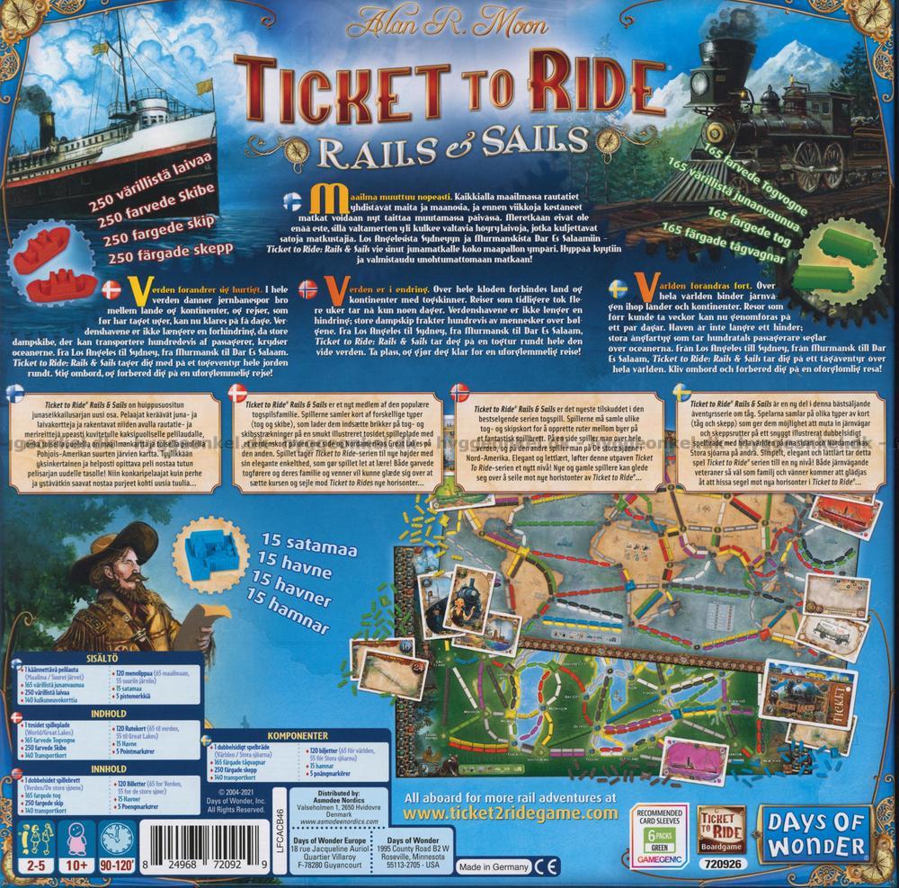 ticket to ride rails and sails board ticket to ride rails and sails board