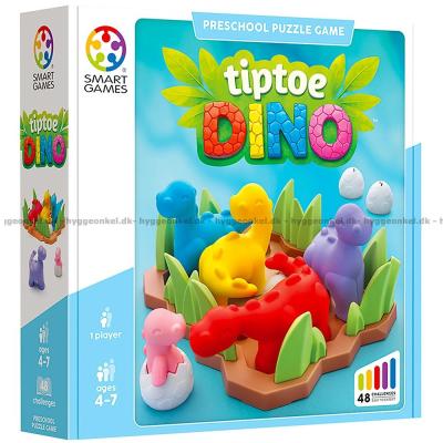 Bilde av Tiptoe Dino sett skrått ovenfra